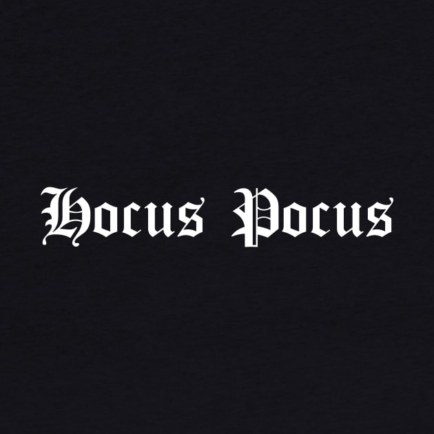 Hocus Pocus Gothic Text by Wearing Silly